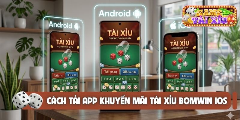 Cách tải app khuyến mãi Tài Xỉu Bomwin iOS