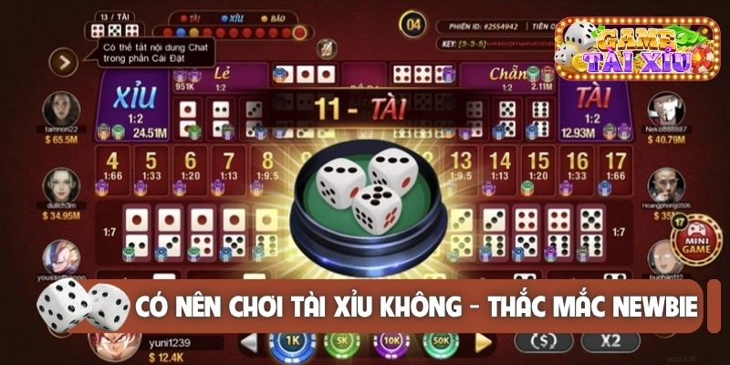 Có nên chơi tài xỉu không là thắc mắc của newbie