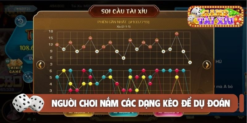 Người chơi nắm bắt các dạng kèo để dự đoán