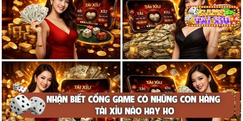 Nhận biết cổng game có những con hàng tài xỉu nào hay ho